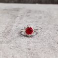 thumbnail image 6 of Ruby Ring, Solid 925 Sterling Silver, Womens Ring, Natural Ruby, July Birthstone, Christmas, Thanksgiving, Tiny Dainty Ring, CZ Ring, Handmade, Statement Jewelry, Wedding, Anniversary Gift, 6 of 9