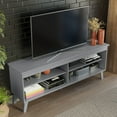 thumbnail image 4 of Madesa TV Stand Unit with 4 Shelves and Cable Management for 55, 65 Inch Media 1 Storage Gaming Media Console Living Room and Bedroom Entertainment Center Modern Wooden Television Cabinet - Grey, 4 of 7