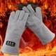 thumbnail image 3 of 1 Pares De Soldadura Guantes De Protección Soldador Guantelete Resistente Gris Claro Sunnimix Guantes de soldadura protectora, 3 of 7