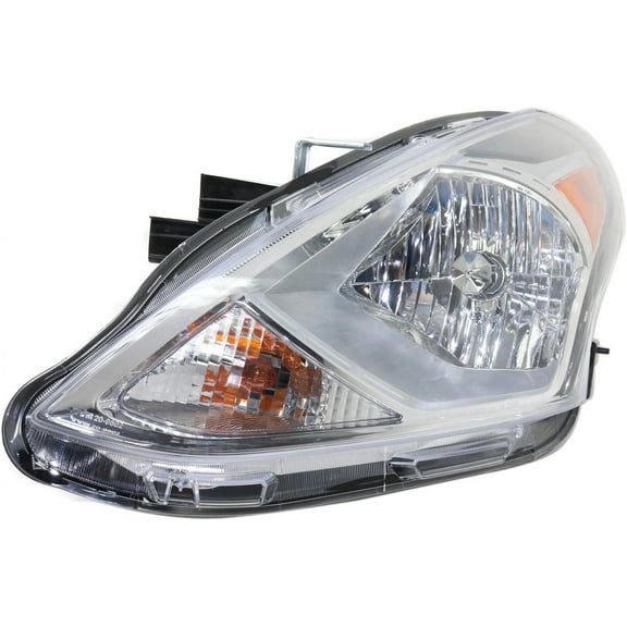 Headlight Compatible With 2015-2019 Nissan Versa Left Driver Halogen With bulb(s)