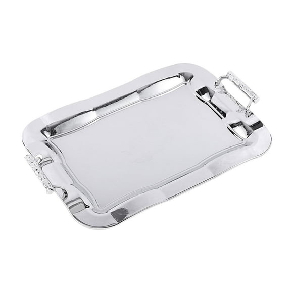Placa de servicio de bandeja de tocador de bandeja para servir de acero inoxidable para la cocina para la cocina