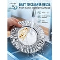 thumbnail image 6 of 50pcs Aluminum Foil Covers Reusable Thickened Insulated Lids Featuring Elastic Edges Stretchable Structure Fits Most Dishware Maintains Freshness Warmth for Kitchen Leftovers Meal Prep Daily, 6 of 7