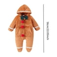 thumbnail image 2 of Mono de cuerpo entero,Pelele con capucha para niños,ropa de abrigo para bebés,chaqueta para niños pequeños,Traje de nieve para bebé recién nacido,traje de invierno con Longitud 56cm, 2 of 8