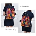thumbnail image 4 of FORMRS Women's Travel Backpack Purse Anti-Theft Hidden Pockets Casual Shoulder Bag, Purple Jar, 4 of 7