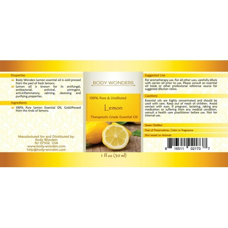 Body Wonders Lemon 1 Oz Oli