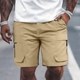 thumbnail image 2 of Pantalones cortos holgados con cordón para hombre - Transpirables y ligeros - Spandex, ropa urbana informal, tallas S-XXL, 2 of 7