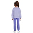 Athletic Works Girls’ Fleece Sweatshirt and Sweatpants Set, 2Piece