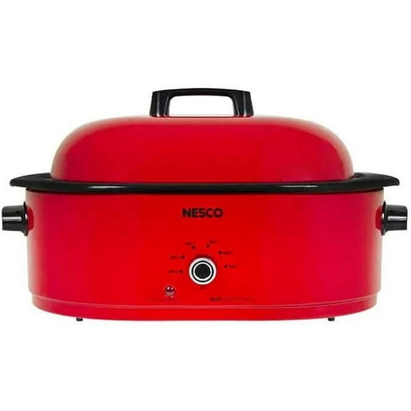 Nesco MWR18-12 Roaster Oven (Red, 18-Quart)
