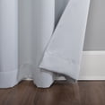 thumbnail image 6 of Sun Zero Nolan Energy Efficient Blackout Grommet Single Curtain Panel, 54" X 84", Dove White, 6 of 8