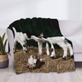 thumbnail image 3 of Fotbe Cute Goat Baby Manta de Franela con Estampado, Manta Ultrasuave para Cama, Sofá, Auto, Hipoalergénica y Antibolitas-60"x50", 3 of 6