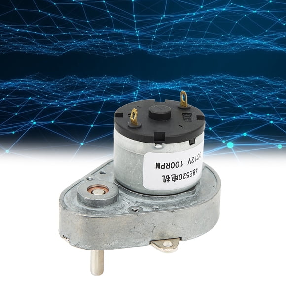 Motor De Engranajes CC, Velocidad Ajustable 12 V CW CCW Motor De Engranaje Helicoidal Con Carcasa De aleación De Aluminio Autobloqueo De Alta Torsión 48E520 Para Equipos De