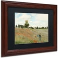 thumbnail image 2 of Trademark Fine Art "Wild Poppies Near Argenteuil" Canvas Art by Claude Monet, Black Matte, Wood Frame, 2 of 4