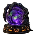 thumbnail image 5 of Clearance Halloween Crystal Ball Decoration, Resin Horror Ball with Ghost Skull Patterns, Spooky Tabletop Decor for Porch Yard Window Party Haunted House, 5 of 5