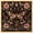 Gold Frame, variant on Embroidered Whimsy Canvas Folk Art Prints by Art Remedy, Gallery Wrapped, 12" x 12"