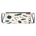 thumbnail image 7 of Yayeee Waist Apron with Pockets for Cooking Waterproof Half Server Aprons, White Christmas Holly, 7 of 7