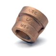 thumbnail image 1 of Midland Industries 43411 0.25 in. Extra Heavy Coupling, Bronze, 1 of 1