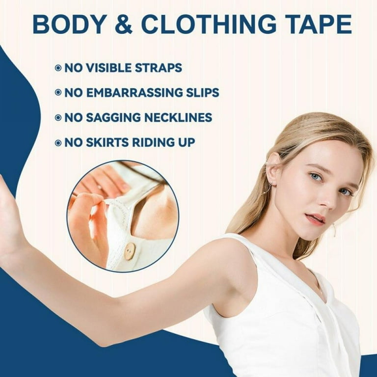 Double Sided Tape Strong Tape For Womens Fashion Clothing And Body 1 Pack For All Skin Tones And Fabric Fashion Tape Walmart Com