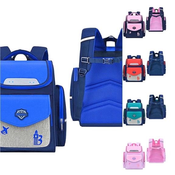 WAYUTE Backpack for Kids Back to School Backpacks Large Capacity Daypack Pacthwork Color Waterproof for Children Durable Bookbag Casual School Activities