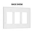 thumbnail image 2 of Cute Dog (2) Switch Cover Decorative Wall Plate 3-Gang Screwless Standard Size, 2 of 5