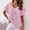 004 Pink, variant on Hvot&aat Womens Cute Animal Print T-Shirts Loose Fit V-Neck Short Sleeve Tunic Tops Comfort Lightweight Blouses