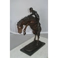 thumbnail image 4 of Nifao Wooly Chaps Bronze Statue by Remington Handcrafted in Detailed Bronze – Bronze Statue, Western Art, 19"L x 11"W x 23"H, 4 of 16