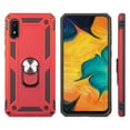thumbnail image 4 of Rubberized Hybrid Case Designed For Samsung Galaxy A10e With Rotatable Kickstand Ring - Red, 4 of 6