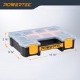 thumbnail image 2 of Organizador de piezas pequeñas y caja de herramientas POWERTEC 72117 con 10 compartimentos, 2 of 7