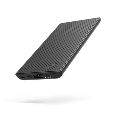 Anker PowerCore Slim 5000 Portable Charger, Ultra Slim External Battery with iPhone battery technology and Fast-Charging PowerIQ, Pocket Friendly Power Bank, Perfectly designed for (Best Slim Portable Battery)