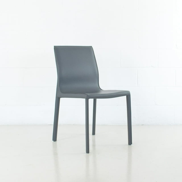 Chaise Latérale Ergonomique en Cuir de Style Mi-Siècle Moderne Stan - Qualité Contractuelle