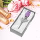 thumbnail image 4 of Rosa de cristal eterna preservada | Flor natural auténtica con luz LED | Regalo romántico para San Valentín, boda, aniversario o cumpleaños en caja de aleación rosa o azul, 4 of 6