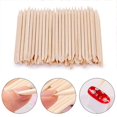 thumbnail image 2 of Nail Orange Wood Sticks 100/500Pcs Double Head Cuticle  Pcomher Remover Pedicure Manicure Sticks Tool 11.5cm Rhinestone Picking, 2 of 6