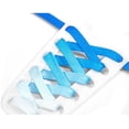 thumbnail image 1 of Cordones para zapatos degradados (azul) - Cordones planos y anchos para adolescentes - Decoración informal para zapatos para caminar, 1 of 5