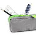 thumbnail image 2 of Pen + Gear 2 Zip Padded Pencil Pouch in Smooth Grey Polyester with Stitched Detailing, 2 of 6