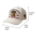 thumbnail image 2 of 1 Pcs 250th Anniversary Hat, Eagle & Liberty – United States 250th Anniversary Hat, Patriotic Cap (White), 2 of 3