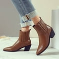 thumbnail image 6 of jsaierl Plus Size Ladies Autumn And Winter Boots Pointed Toe Thick High-heeled Boots, 6 of 9