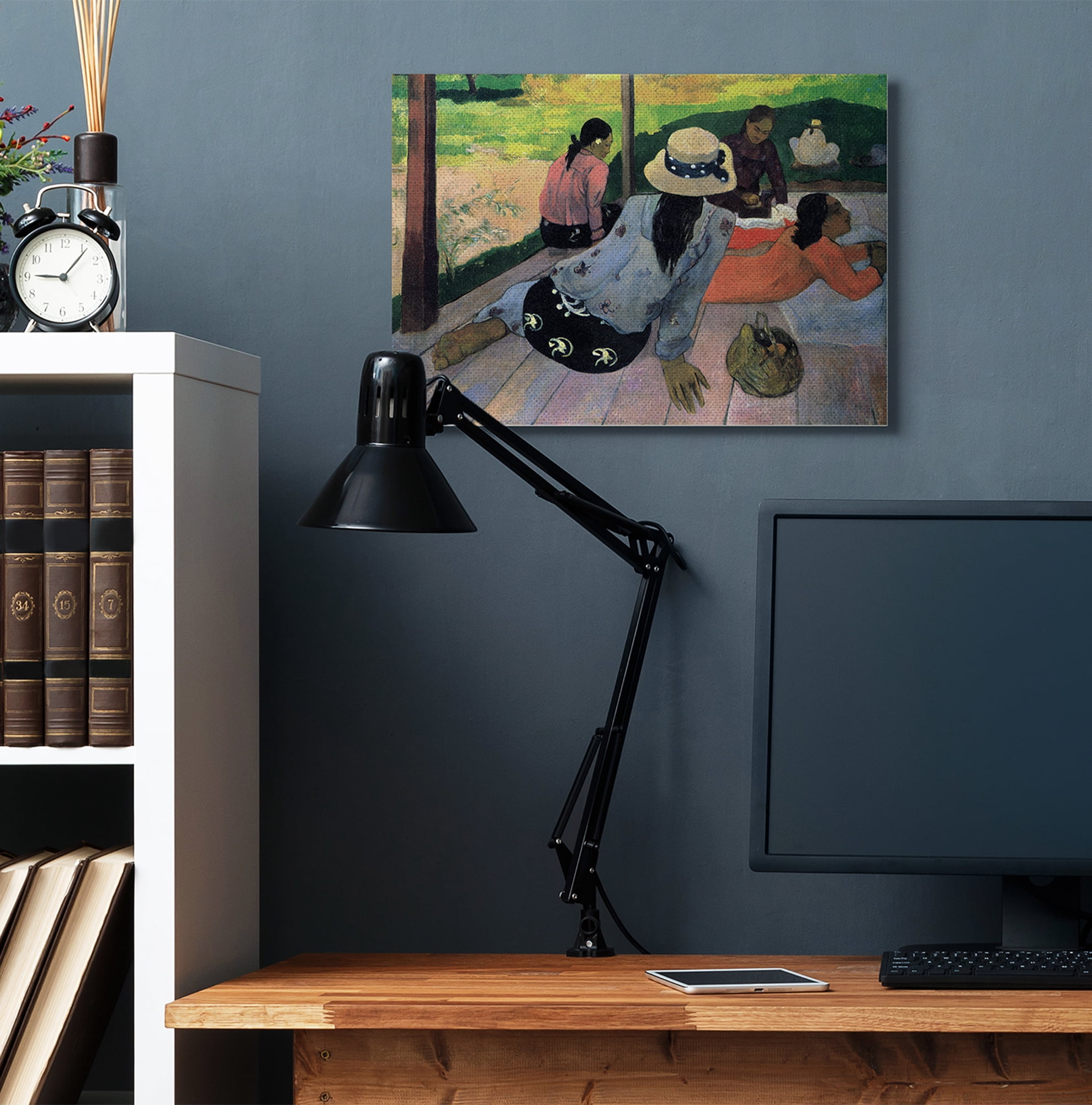 Stupell Industries Village Lounge Native Figures Classic Painting Canvas Wall Art by Paul Gauguin