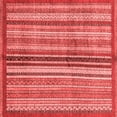 thumbnail image 1 of Ahgly Company Machine Washable Indoor Square Abstract Red Modern Area Rugs, 8' Square, 1 of 4