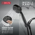 thumbnail image 5 of Delta 5-Setting Hand Shower - 75511BL - Matte Black, 5 of 6