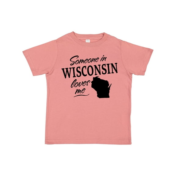 Inktastic Someone in Wisconsin Loves Me Boys or Girls Toddler T-Shirt