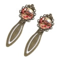 thumbnail image 2 of Kangaroo Vintage Copper-Colored Lace Bookmarks: Stainless Steel Reading Accessories for Book Lovers - Set of 2, 2 of 5