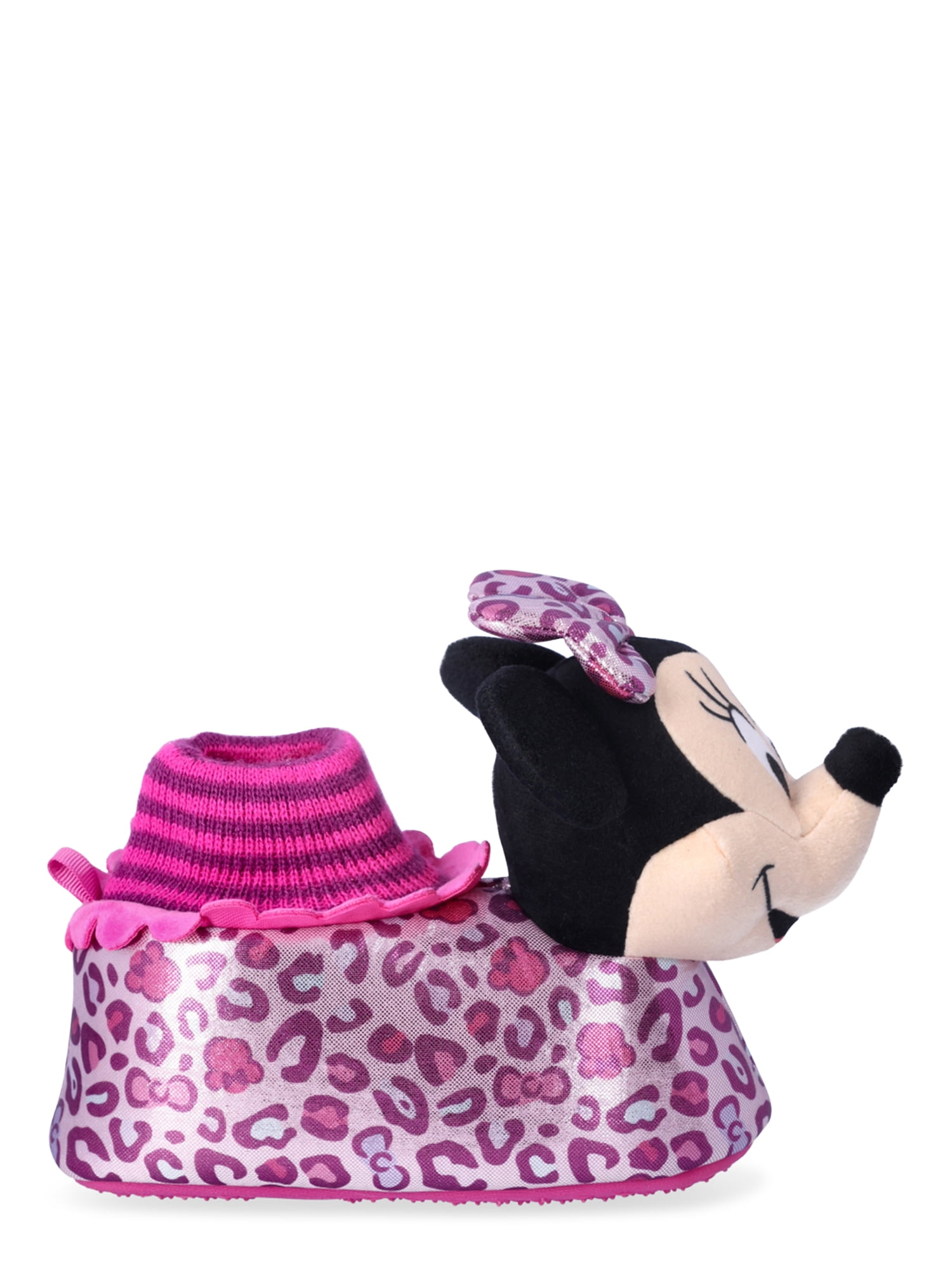 Minnie Mouse Toddler Girls Slippers, Sizes 5/6-11/12