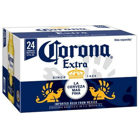 Corona Extra Beer, 12 fl oz, 24 Pack