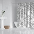 thumbnail image 3 of Extra Long Boho Shower Curtain 72x84 Inches - Vintage Floral & Tropical Leaves Pattern, Waterproof Bohemian Bathroom Decor with 12 Hooks, Tribal Rustic Style, 3 of 5