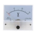 thumbnail image 2 of koolsoo 85C1 DC Rectangle Ammeter Amp Current Tester Analog Panel Voltmeter 0-30 V, 2 of 6