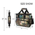 thumbnail image 3 of FORMRS Insulated Cooler Bag 24 Cans Capacity Soft Leakproof Lunch Box with Side Pockets, Floral Garden, 3 of 7