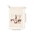 thumbnail image 3 of Dvkptbk Easter Hessian Bag Cute Bunny Drawstring Gift Bag with Rabbits Linen Pouches Sacks with Ribbon Party Preference Bag for Birthday Treats Goodie easter decorations, 3 of 7