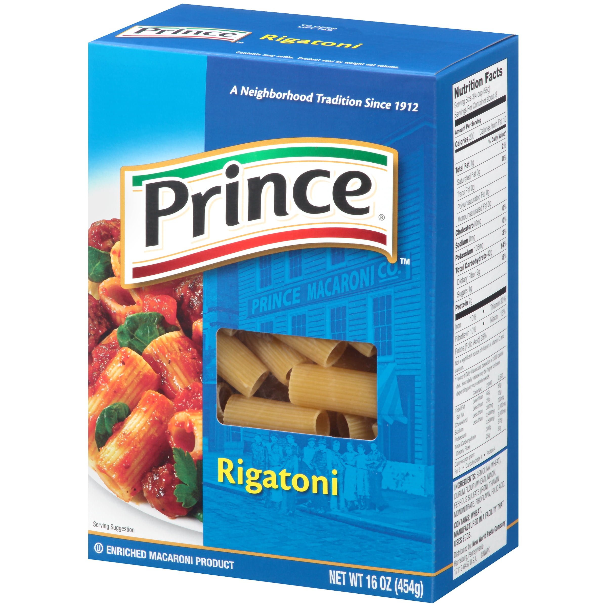 (7 pack) Prince Rigatoni Pasta, 16-Ounce Box