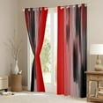 thumbnail image 3 of Red and Black Curtains for Bedroom Living Room for Kids Ombre Red 30%-50% Blackout Curtains (2 Panels, 42 x 54 Inch) Messy Rust Darkening Drapes Decor Abstract Art Window Treatments, 3 of 8