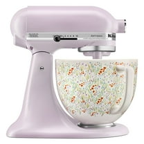 KitchenAid Artisan Series 5-Quart Tilt-Head Stand Mixer, Wildflower with Ceramic Bowl, Flat Beater, Dough Hook, Whip