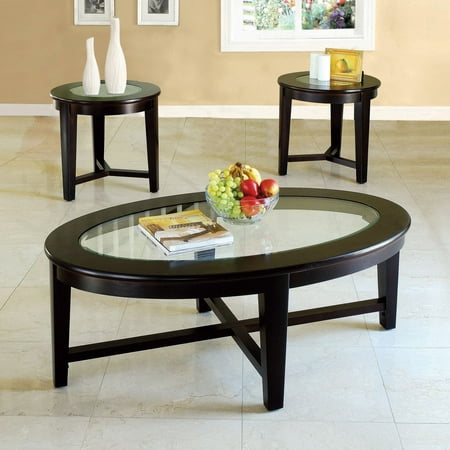 Acme Furniture Kort Coffee And End Table Set 3 Piece Set